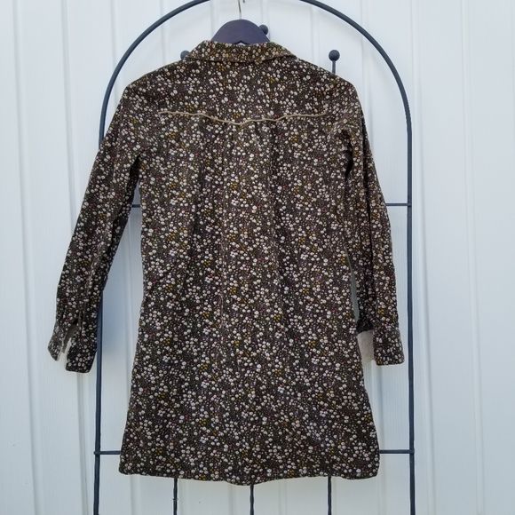 Grove long sleeve button up floral velvet cord M - Picture 10 of 12